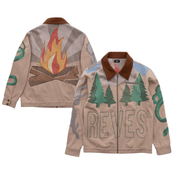 Reves Duck Canvas “Camp” Trucker Jacket Sz. XL NWOT MSRP $260 - Picture 2 of 11